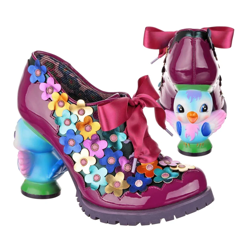 Irregular Choice Damen Birdadette High Heel - Pflaume
