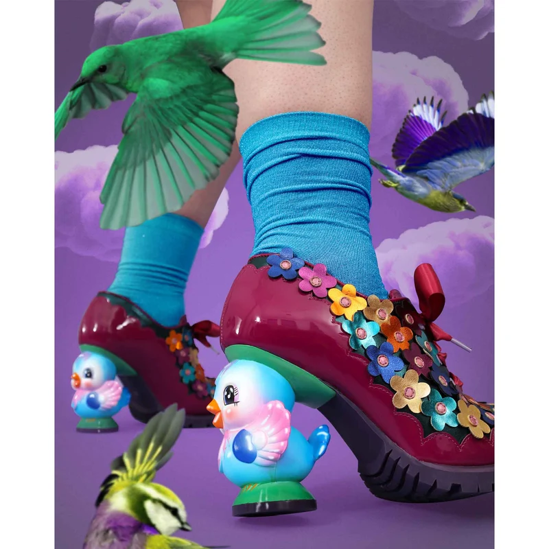 Irregular Choice Damen Birdadette High Heel - Pflaume