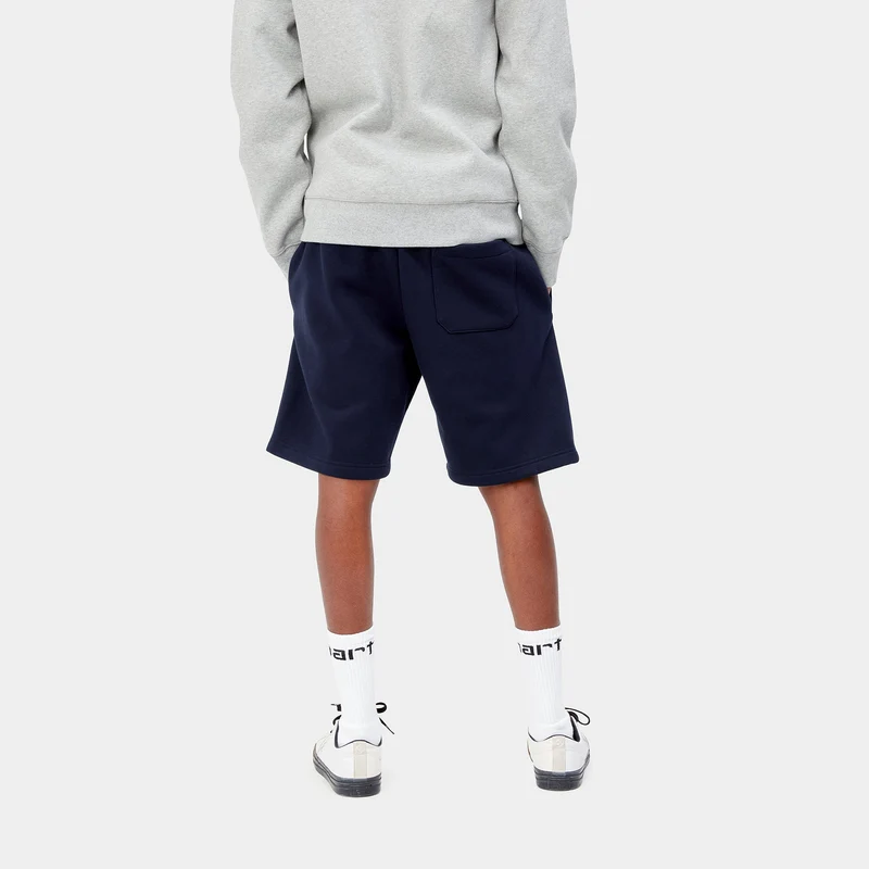 Carhartt WIP Herren Chase Sweat Short – Dunkelblau