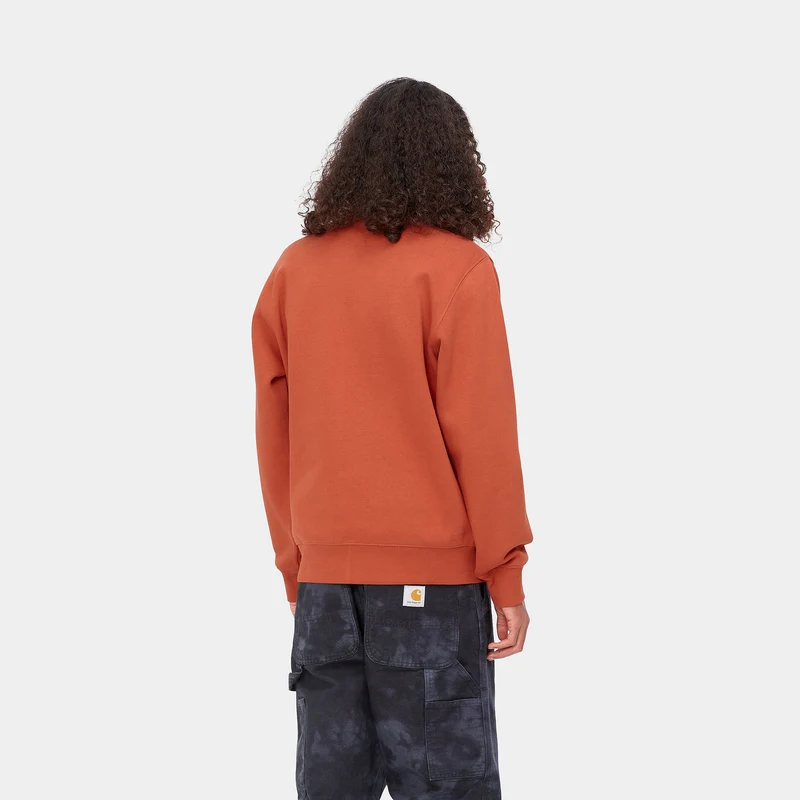 Carhartt WIP Herren Chase Zip Sweat Top – Phoenix / Gold