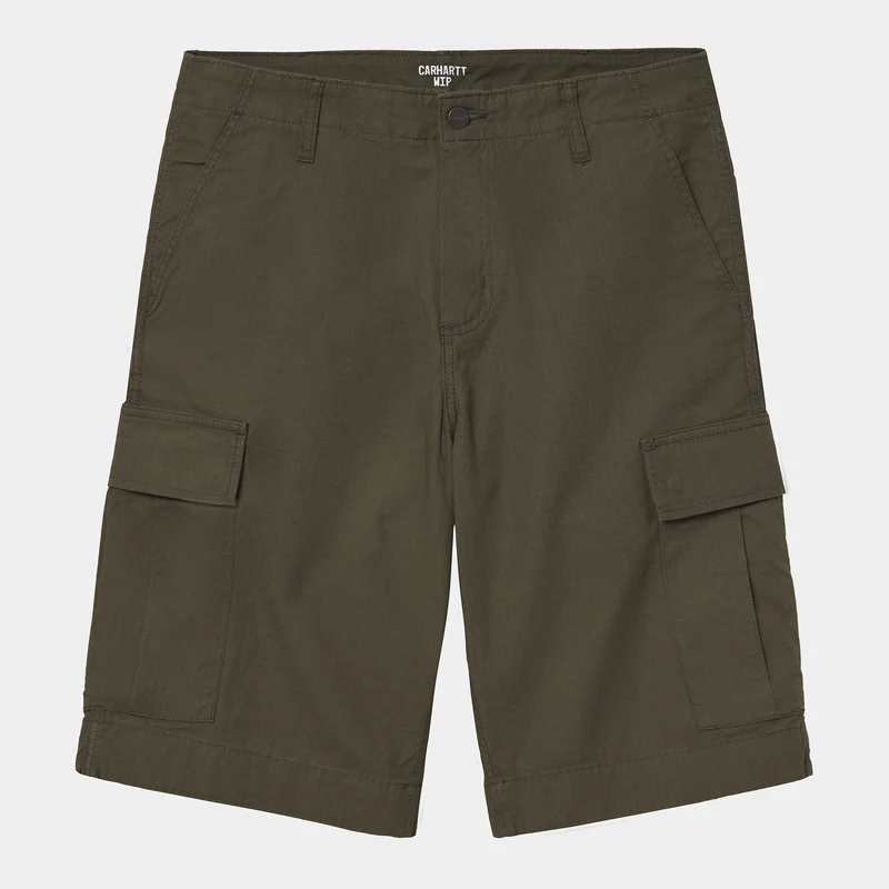Carhartt WIP Normale Herren-Cargoshorts – Cypress Rinsed