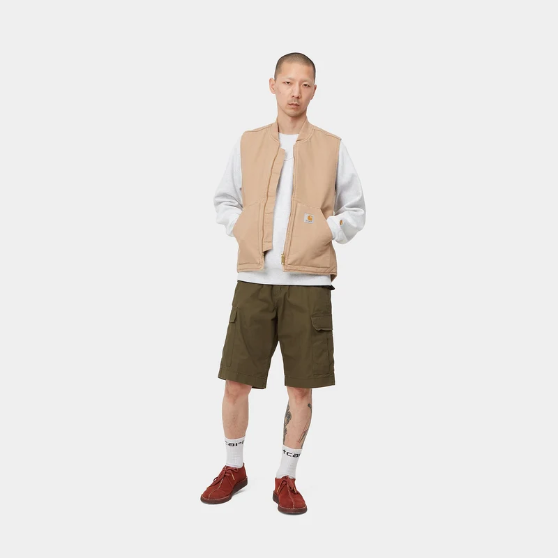 Carhartt WIP Normale Herren-Cargoshorts – Cypress Rinsed