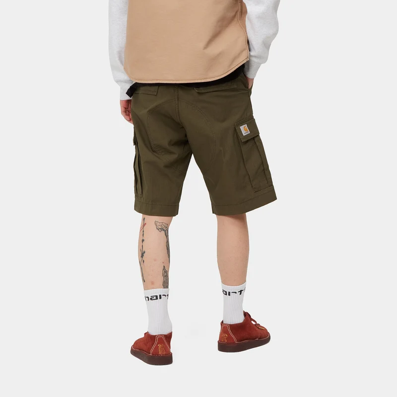 Carhartt WIP Normale Herren-Cargoshorts – Cypress Rinsed