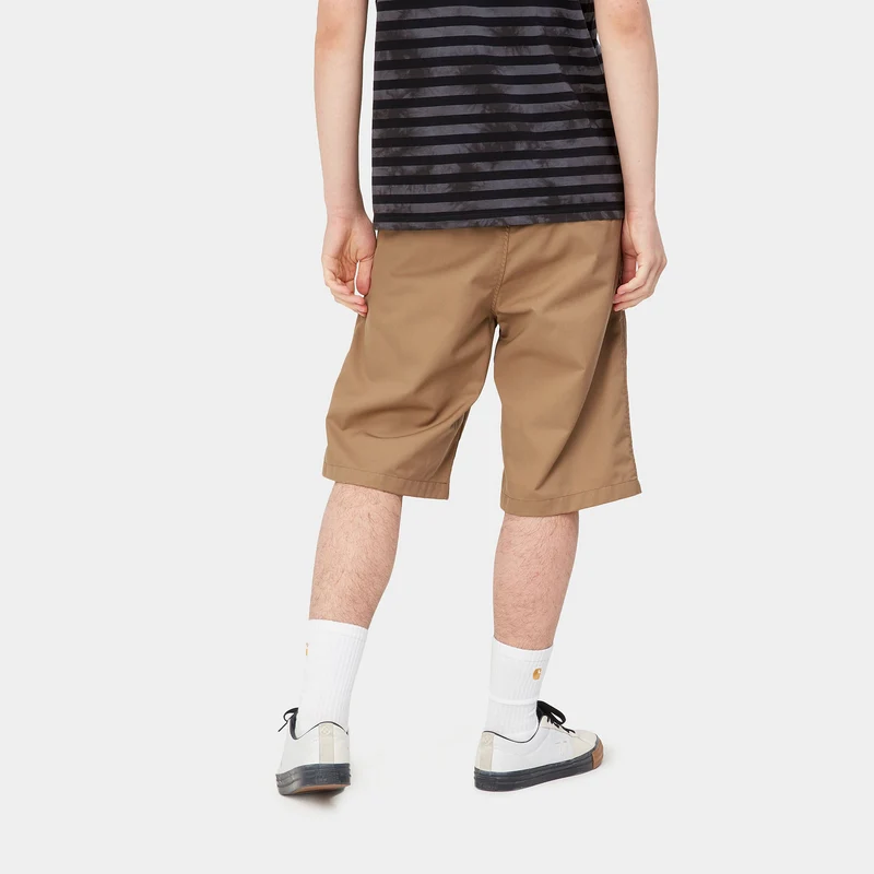 Carhartt WIP Herren-Presenter-Shorts – Leder gespült