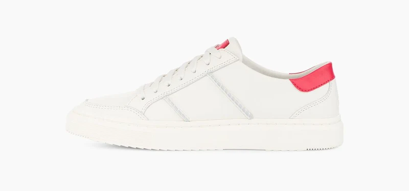 UGG Alameda Lace-Sneaker für Damen – Weiß / Rot