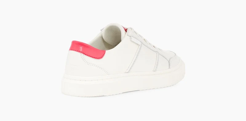 UGG Alameda Lace-Sneaker für Damen – Weiß / Rot