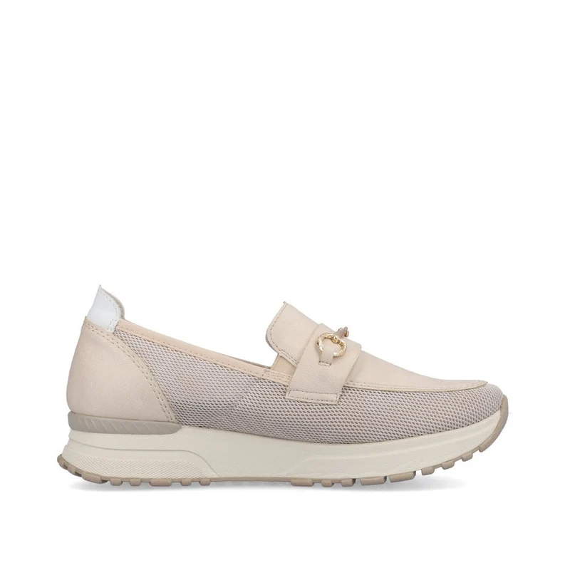 Rieker Modische Damen-Loafer – Elfenbein