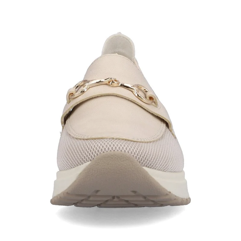 Rieker Modische Damen-Loafer – Elfenbein