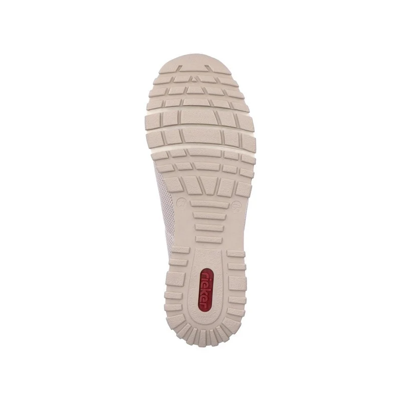 Rieker Modische Damen-Loafer – Elfenbein