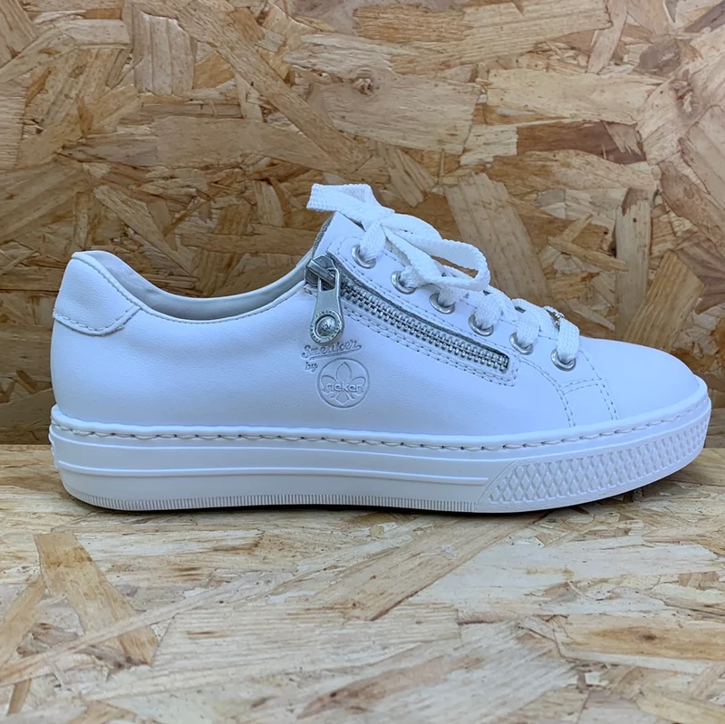 Rieker Modische Damen-Sneaker – Weiß