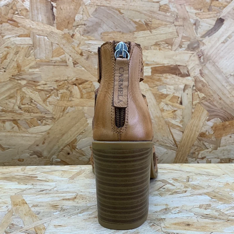 Carmela Damen-Leder-High-Heel - Kamel