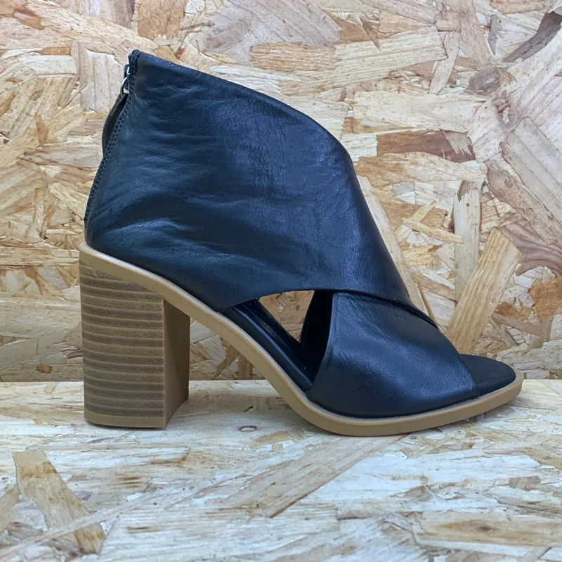 Carmela Damen-High-Heel aus Leder - Schwarz