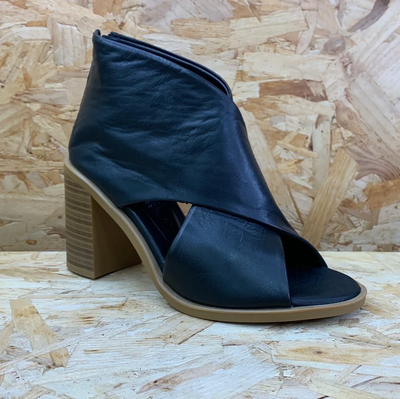 Carmela Damen-High-Heel aus Leder - Schwarz