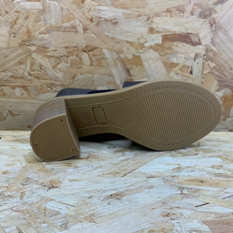 Carmela Damen-High-Heel aus Leder - Schwarz