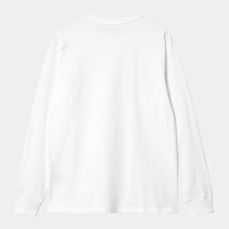 Carhartt WIP Herren Base Langarm-T-Shirt – Weiß