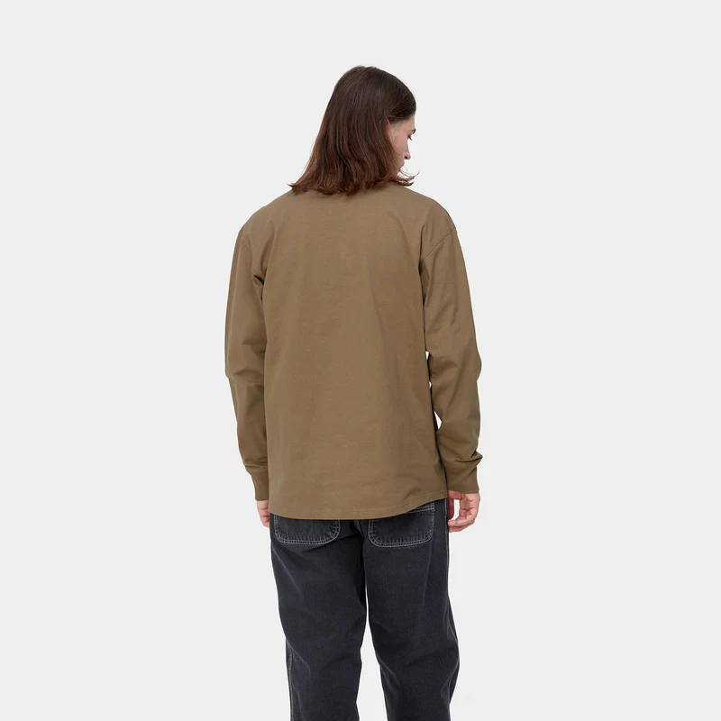 Carhartt WIP Herren American Script Langarm-T-Shirt - Buffalo