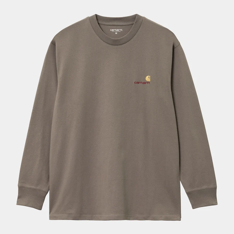 Carhartt WIP Herren American Script Langarm-T-Shirt - Teide