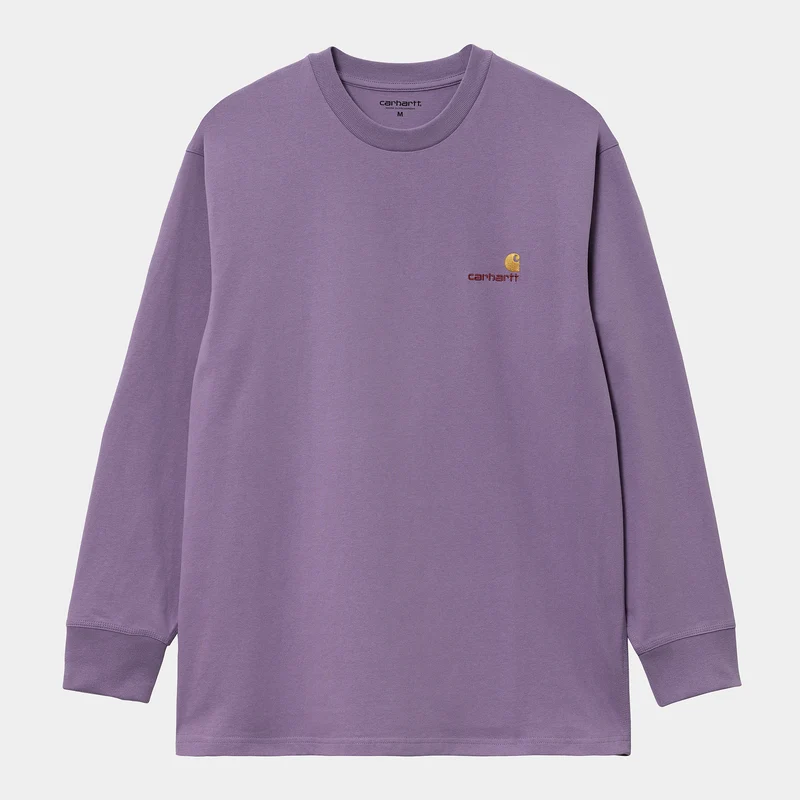 Carhartt WIP Herren American Script Langarm-T-Shirt - Violanda