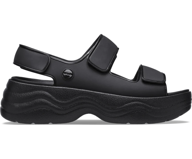 Crocs Unisex-Skyline-Sandale – Schwarz