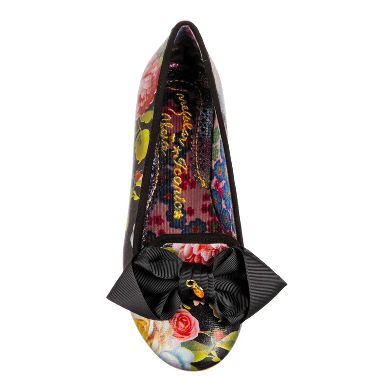 Irregular Choice Damen Race Day Flats – Schwarz