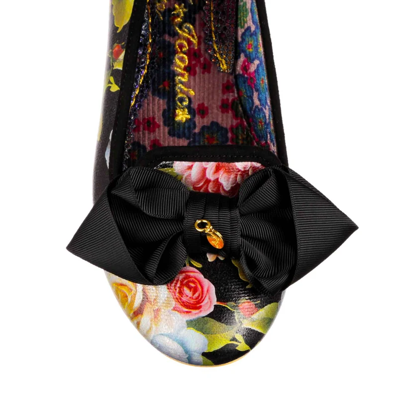 Irregular Choice Damen Race Day Flats – Schwarz