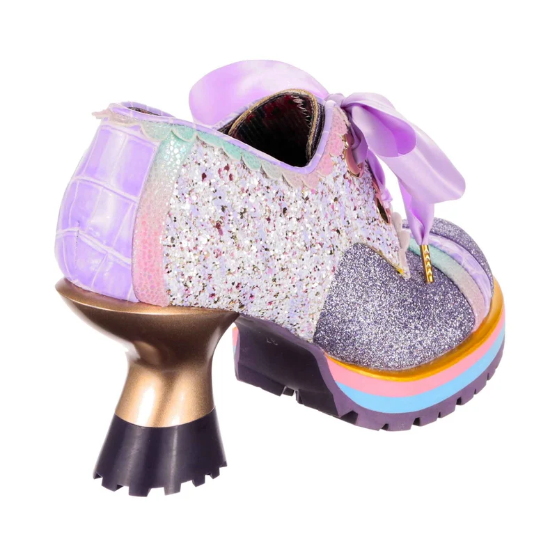 Irregular Choice High Heel mit Streifen für Damen – Lavendel