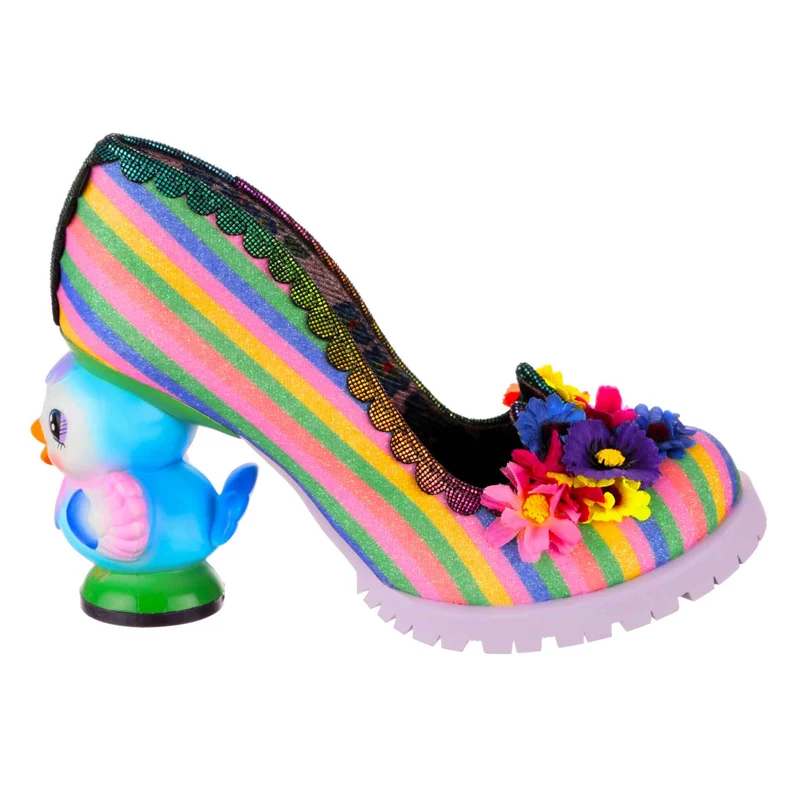 Irregular Choice Flock Together High Heel für Damen – Regenbogen