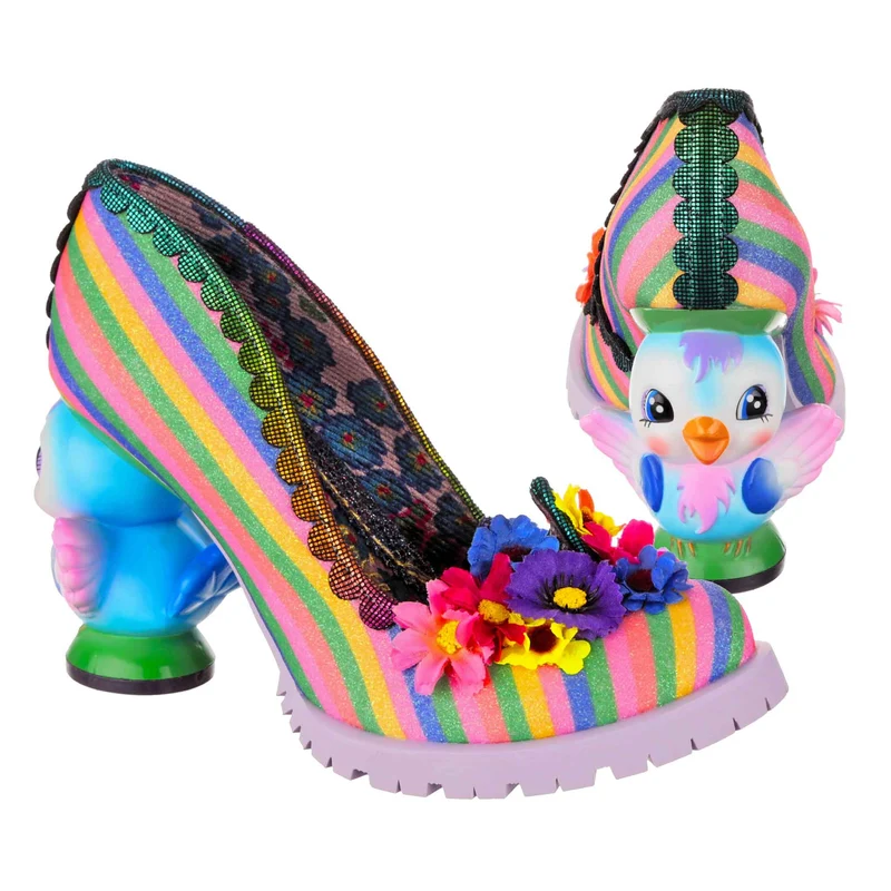 Irregular Choice Flock Together High Heel für Damen – Regenbogen
