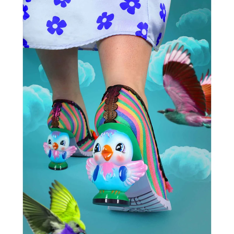 Irregular Choice Flock Together High Heel für Damen – Regenbogen