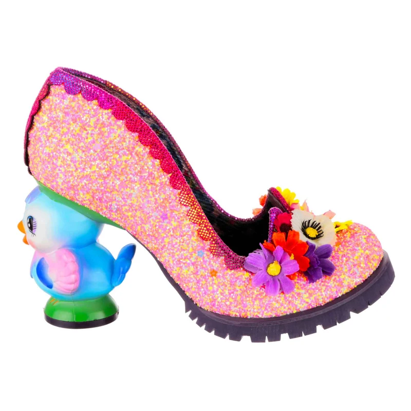 Irregular Choice Damen Flock Together High Heel - Rosa