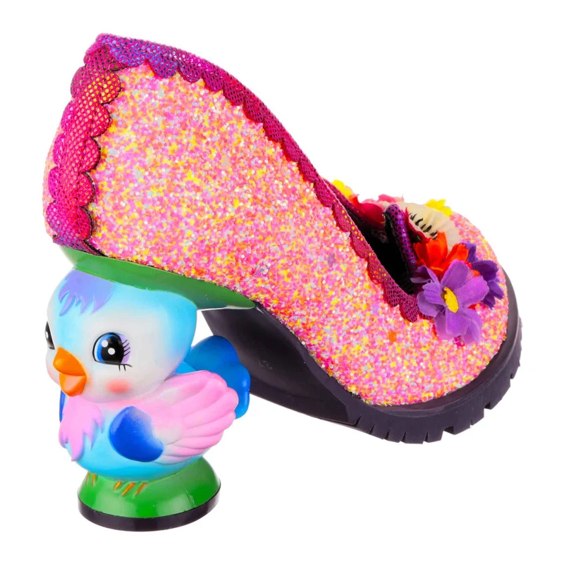 Irregular Choice Damen Flock Together High Heel - Rosa