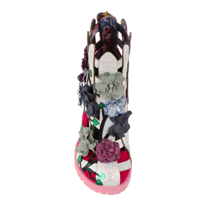 Irregular Choice Damen-Gartenzaun-High-Heel – Rot