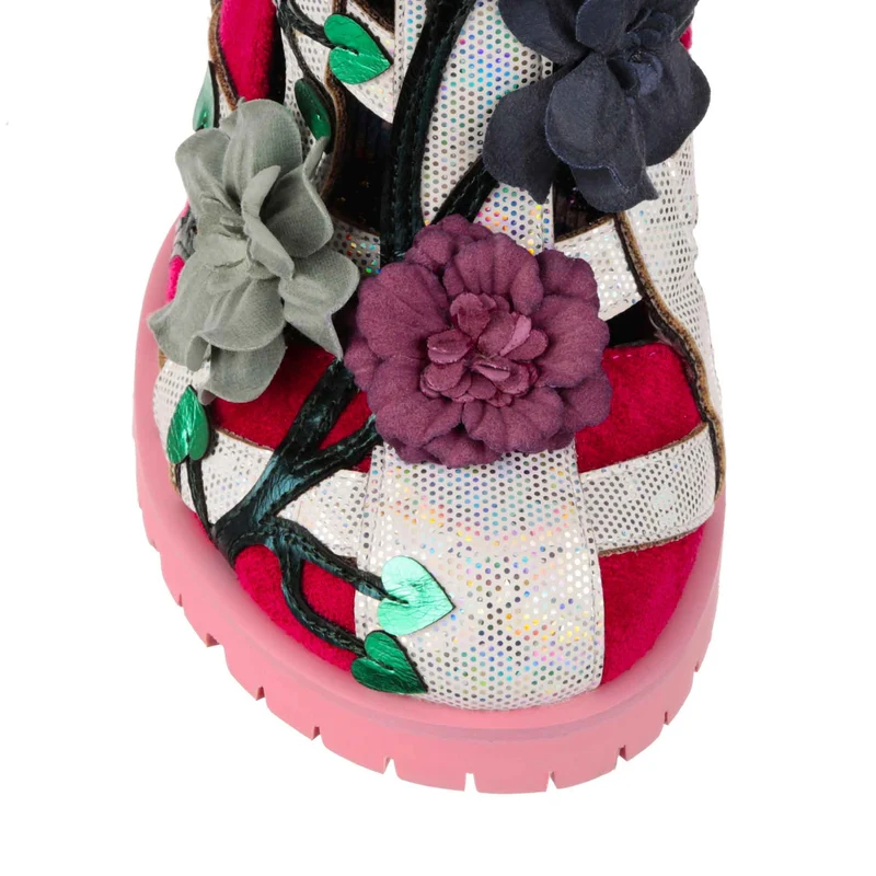 Irregular Choice Damen-Gartenzaun-High-Heel – Rot