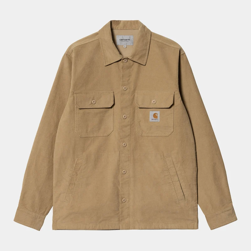 Carhartt WIP Herren Dixon Hemdjacke – Dusty Hamilton Brown