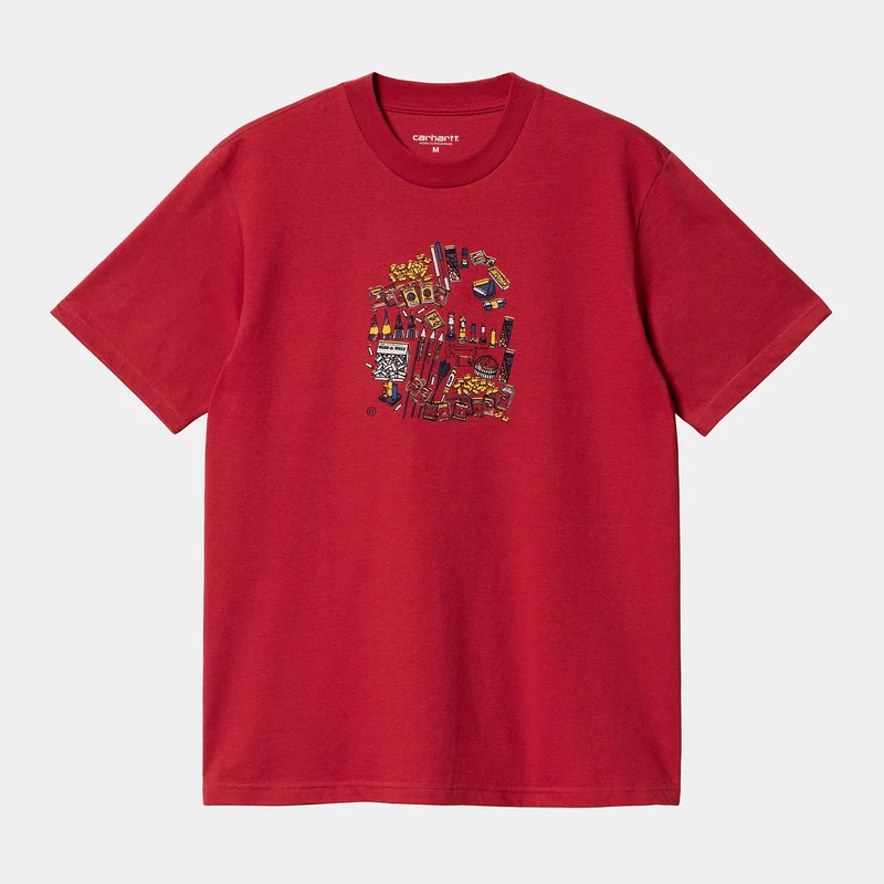Carhartt WIP Herren-Feuerwerk-Kurzarm-T-Shirt – Arcade