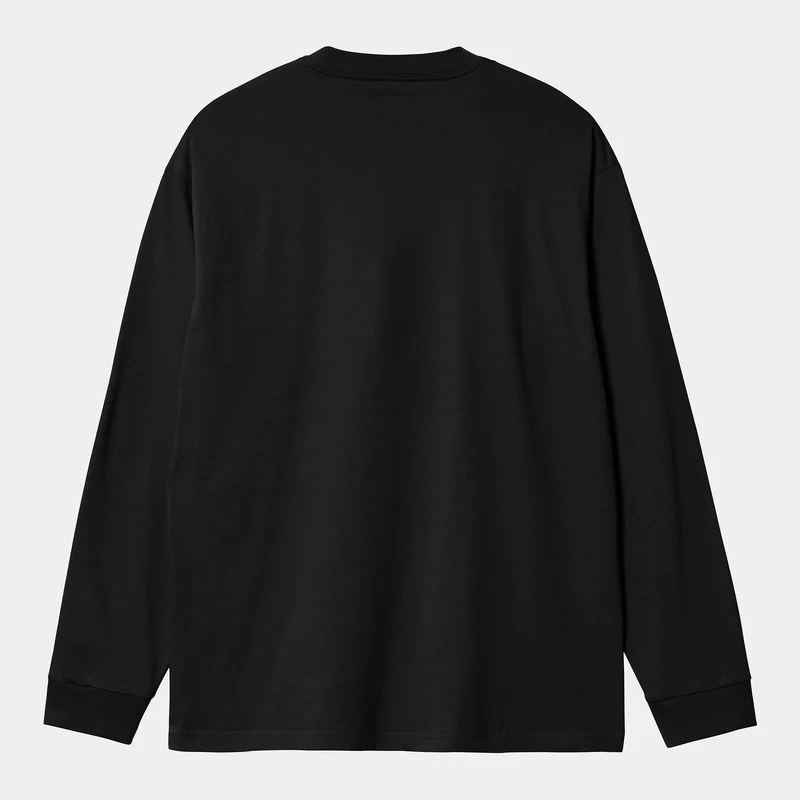 Carhartt WIP Langärmeliges Sheriff-T-Shirt für Herren – Schwarz