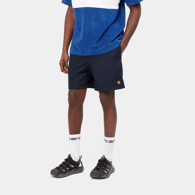 Carhartt WIP Chase-Badeshorts für Herren – Dunkelblau
