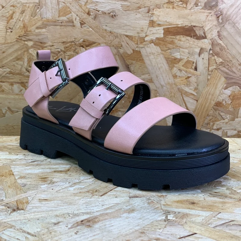 Una Healy Mode-Plateau-Sandale für Damen – Rosa