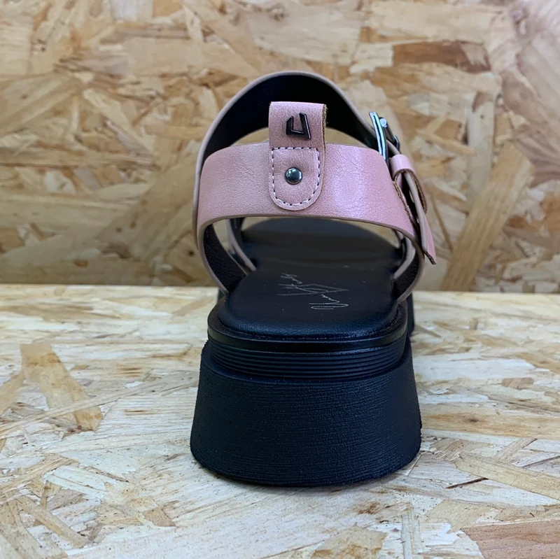 Una Healy Mode-Plateau-Sandale für Damen – Rosa