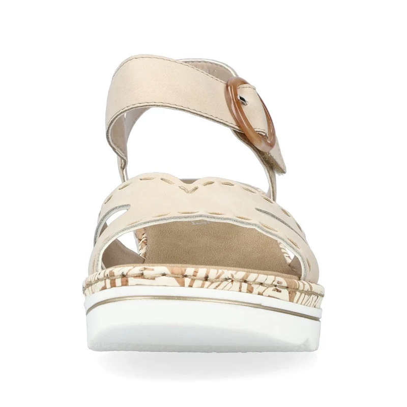 Rieker Modische Keilsandalette für Damen – Beige