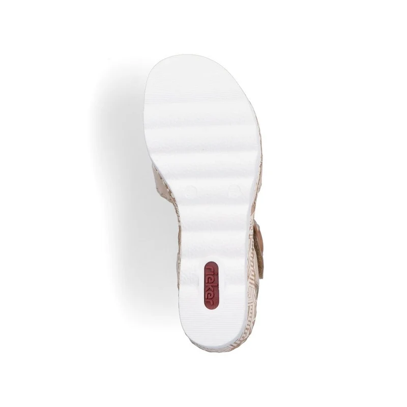 Rieker Modische Keilsandalette für Damen – Beige