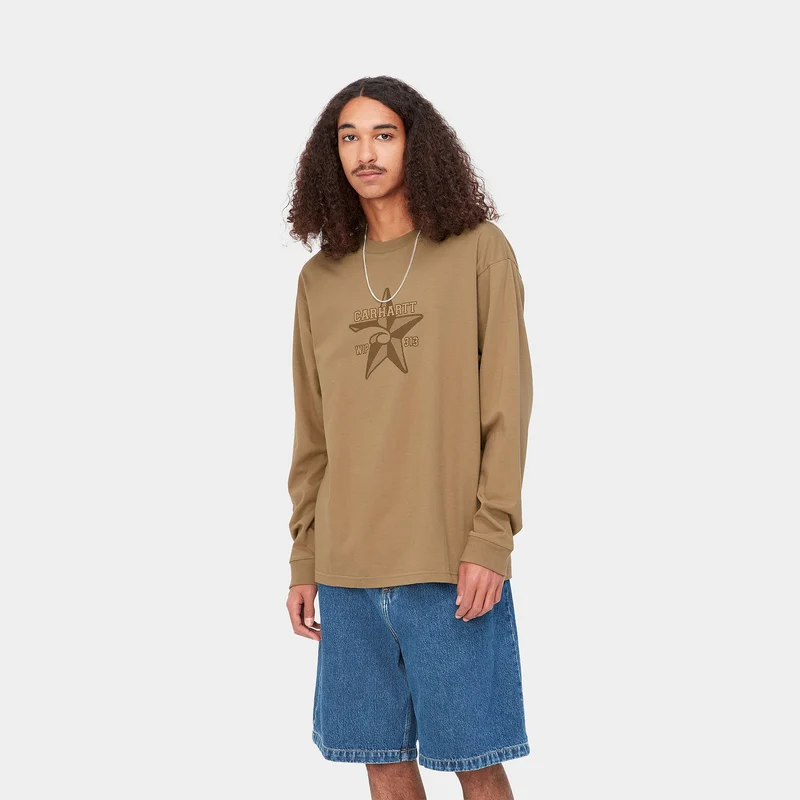 Carhartt WIP Langärmeliges Sheriff-T-Shirt für Herren – Buffalo