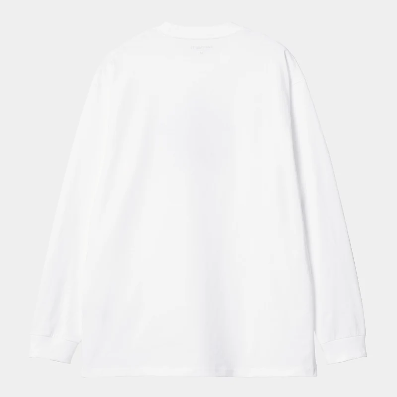 Carhartt WIP Langärmeliges Sheriff-T-Shirt für Herren – Weiß