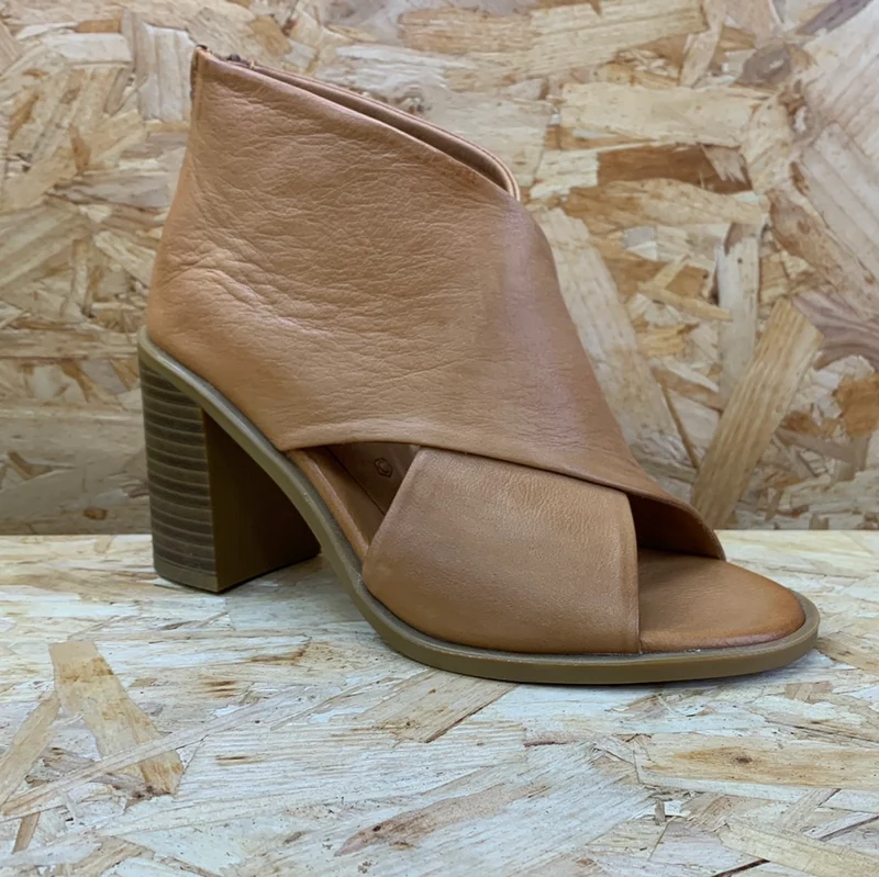 Carmela Damen-Leder-High-Heel - Kamel