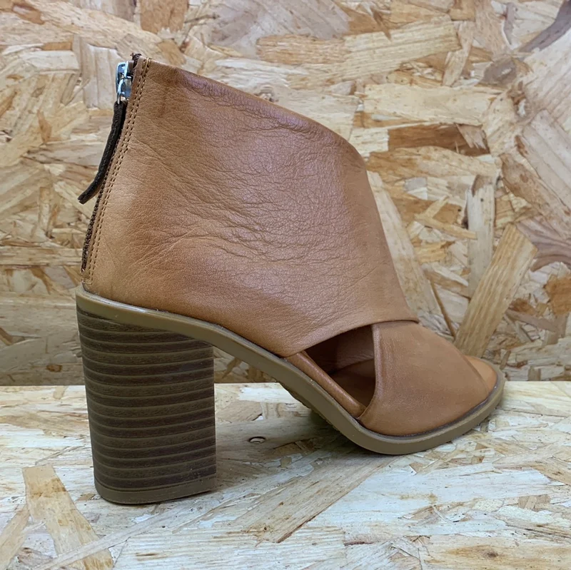 Carmela Damen-Leder-High-Heel - Kamel