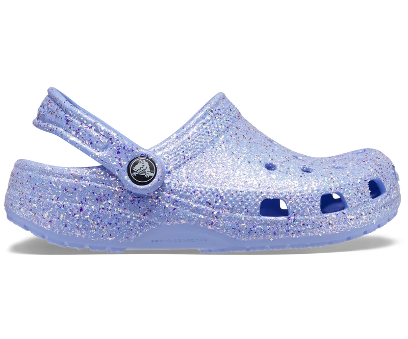 Crocs Klassischer Glitzer-Clog für Kinder – Moon Jelly
