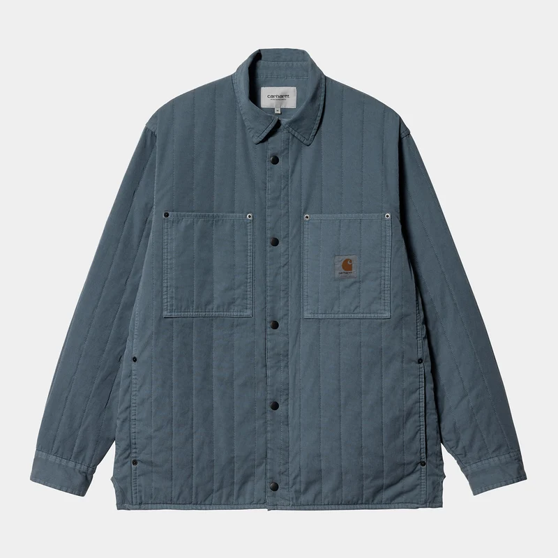 Carhartt WIP Herren-Skyler-Hemdjacke – sturmblau, stückgefärbt