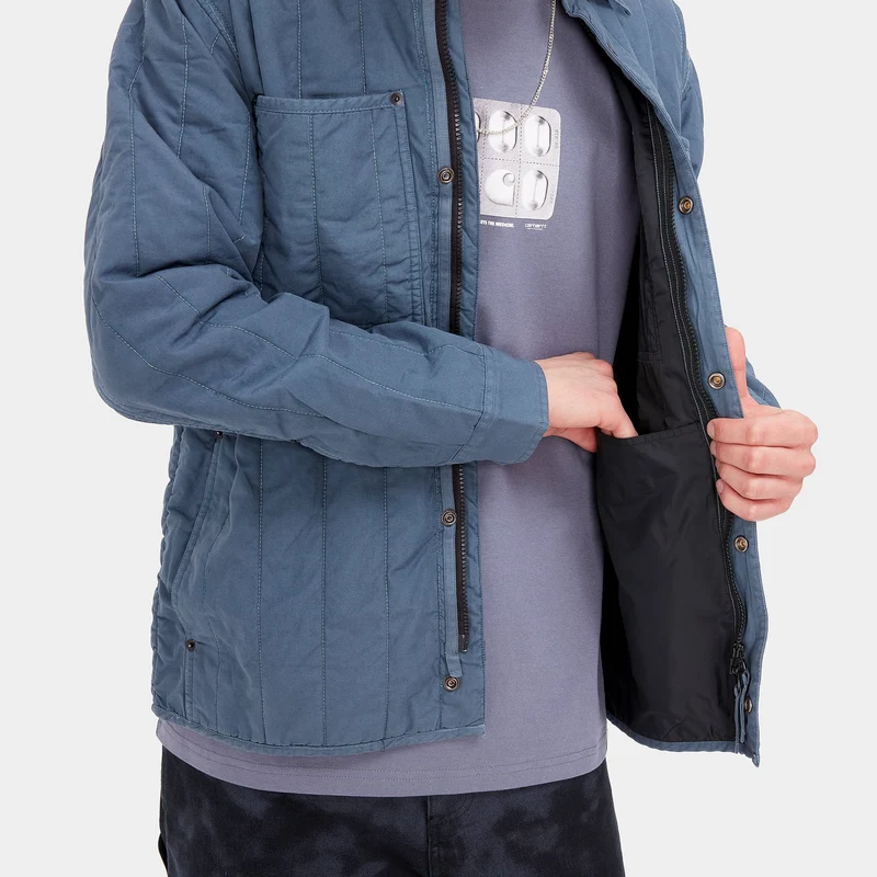 Carhartt WIP Herren-Skyler-Hemdjacke – sturmblau, stückgefärbt