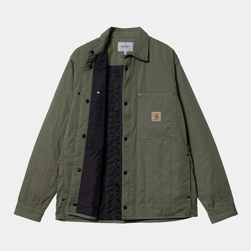 Carhartt WIP Herren-Skyler-Hemdjacke – Dollargrün, stückgefärbt