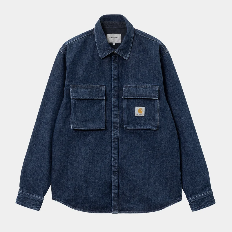 Carhartt WIP Monterey-Hemdjacke für Herren – Blau